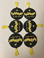 Mint 1978 Arista Beatles pin with iconic logo and "Beatlemania Is For Real!"—a rare collectible. Mint 1978 Arista Beatles pin with iconic logo and "Beatlemania Is For Real!"—a rare collectible.