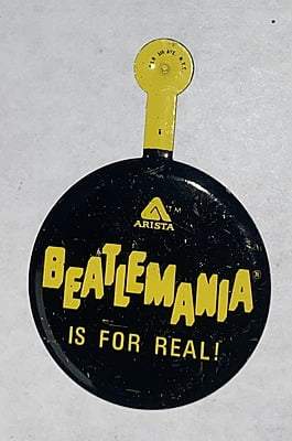 BEATLES: Beatlemania Pin - Mint Condition